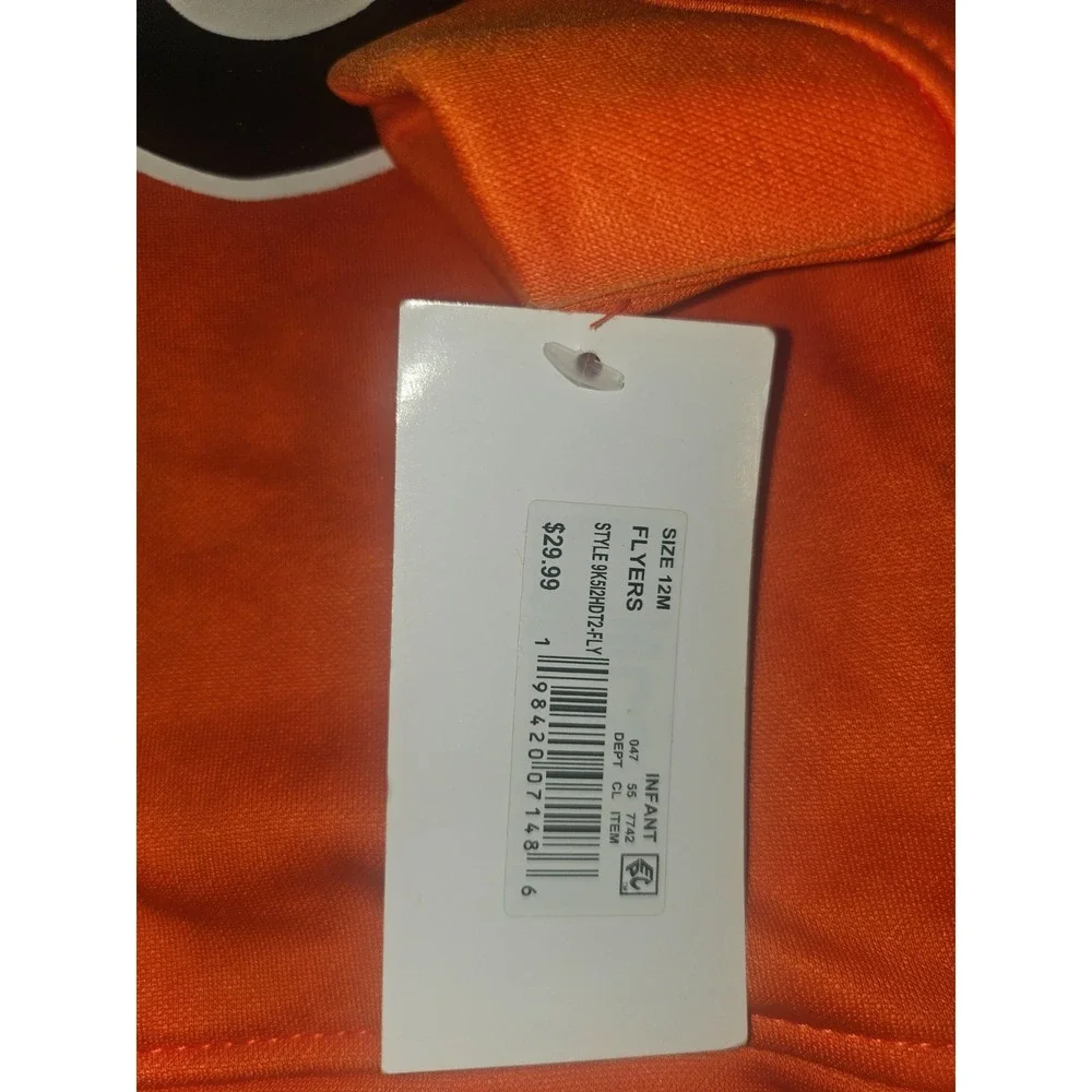 NHL Philadelphia‎ Flyers Orange Sweatshirt Hoodie Youth Size 12 months NWT